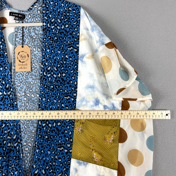 A Rare Bird Poncho Cardigan Womens One Size Ruffle Polka Dot Boho Artsy NEW* - Picture 7 of 14